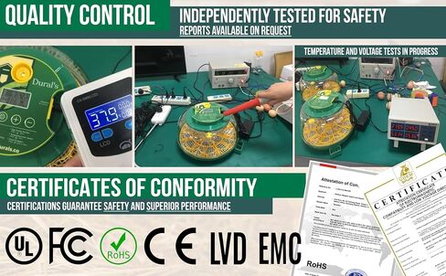 Dural's DX5® | FCC Certified Egg Incubator | Professional Egg Incubator with Automatic Turning & Humidity Control | 18 Chicken, Quail, Duck Eggs | Precise Temperature | Easy to Clean in Saudi Arabia