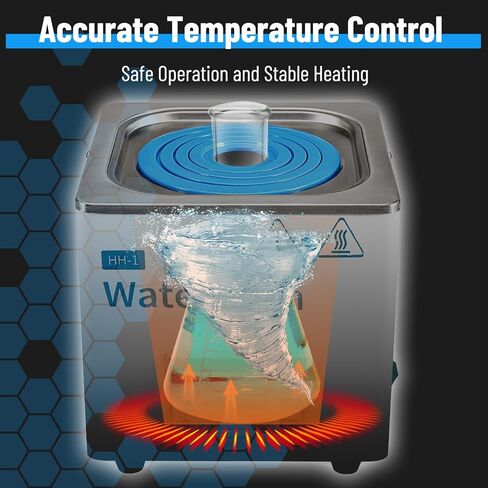 حمام مائي للمختبر 3L جهاز توقيت رقمي ترموستاتي من الفولاذ المقاوم للصدأ أجهزة تسخين المختبرات الكهربائية in Kuwait