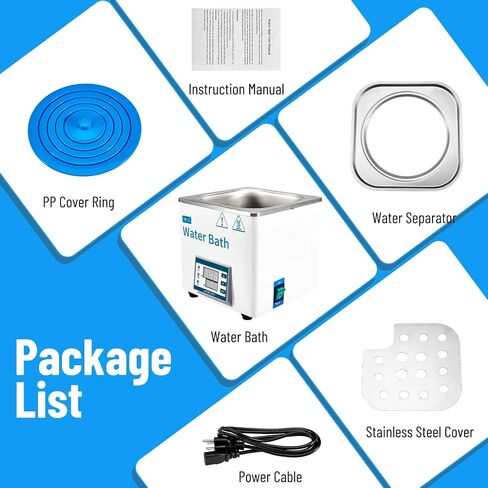 Lab Water Bath 3L Digital Thermostatic Stainless Steel Liner Electric Laboratory Heating Devices Timing Function in Saudi Arabia