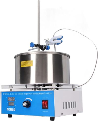 Thermostatic Water Bath, 3L Digital Thermostatic Lab Water Bath LCD Display Temperature Control Laboratory Water Bath with Magnetic Stirrer Water Bath Heater Heating in Saudi Arabia