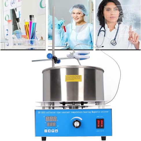 Thermostatic Water Bath, 3L Digital Thermostatic Lab Water Bath LCD Display Temperature Control Laboratory Water Bath with Magnetic Stirrer Water Bath Heater Heating in Saudi Arabia