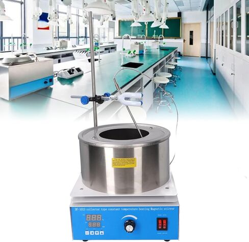 Thermostatic Water Bath, 3L Digital Thermostatic Lab Water Bath LCD Display Temperature Control Laboratory Water Bath with Magnetic Stirrer Water Bath Heater Heating in Saudi Arabia
