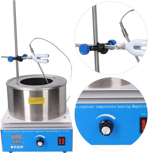 Thermostatic Water Bath, 3L Digital Thermostatic Lab Water Bath LCD Display Temperature Control Laboratory Water Bath with Magnetic Stirrer Water Bath Heater Heating in Saudi Arabia