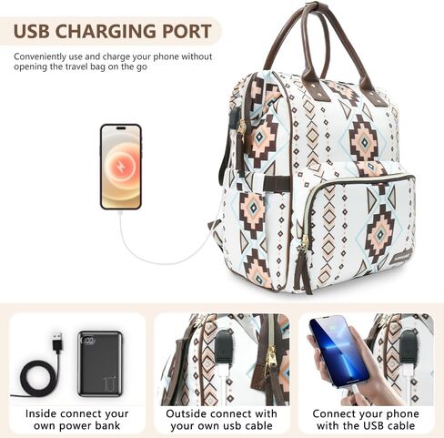 Diaper Bag Backpack, Big Diaper Bag with Stroller Straps Pacifier Case, USB Port, Multifunctional Unisex Travel Diaper Bag for Mom with Side Bottle Pockets in Saudi Arabia