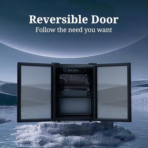 Antarctic Star Beverage Refrigerator Cooler 68 Can, Mini Fridge with Glass Door for Beer Drinks Wine,Freestanding Small Fridge with Electronic Temperature Control for Home and Bar,1.7 cu.ft in Saudi Arabia