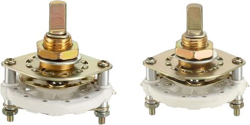 MECCANIXITY 1 Set Band Selector Rotary Switch 1 Deck, 6 Pins 1P5T & 5 Pins 1P4T Band Switch for Radio TV Industrial Machine Electronic Devices in Saudi Arabia