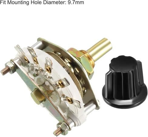 MECCANIXITY 1 Set Band Selector Rotary Switch 1 Deck, 6 Pins 1P5T & 5 Pins 1P4T Band Switch for Radio TV Industrial Machine Electronic Devices in Saudi Arabia
