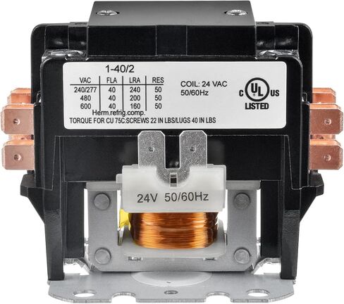 BOJACK 2 Poles FLA 40 Amp Coil 24 VAC Air Conditioner Condenser Compressor Contactor AC Definite Purpose Contactor in Kuwait