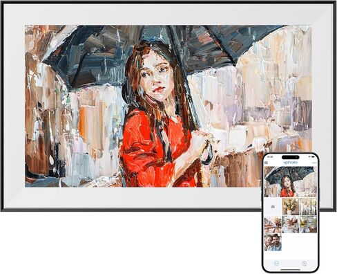 Dragon Touch Modern 15 Pro Digital Picture Frame, 15.6" FHD Touch Screen 1200P WiFi Digital Photo Frame Instant Share Photos and Videos via App, Email, Cloud, Portrait and Landscape in Saudi Arabia