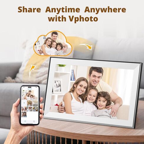 Dragon Touch Modern 15 Pro Digital Picture Frame, 15.6" FHD Touch Screen 1200P WiFi Digital Photo Frame Instant Share Photos and Videos via App, Email, Cloud, Portrait and Landscape in Saudi Arabia