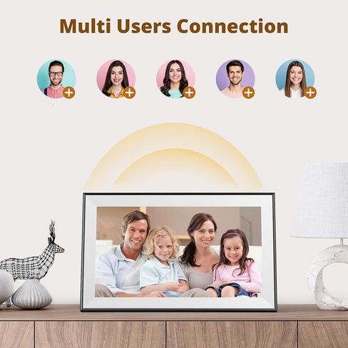 Dragon Touch Modern 15 Pro Digital Picture Frame, 15.6" FHD Touch Screen 1200P WiFi Digital Photo Frame Instant Share Photos and Videos via App, Email, Cloud, Portrait and Landscape in Saudi Arabia