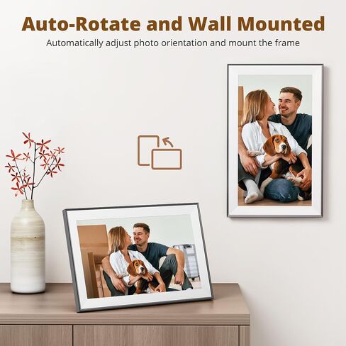 Dragon Touch Modern 15 Pro Digital Picture Frame, 15.6" FHD Touch Screen 1200P WiFi Digital Photo Frame Instant Share Photos and Videos via App, Email, Cloud, Portrait and Landscape in Saudi Arabia