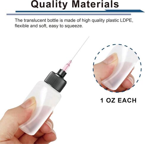 TITGGI 5 Pcs Needle Oiler (1 OZ), Precision Gun Oil Bottle, LDPE Oil Applicator with Extra Long 1.5 Inch Stainless Needle Tip – Easy to Use for Gun Oil, Crafts, Hinges, Sewing Machines and More in Saudi Arabia