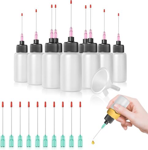 TITGGI 5 Pcs Needle Oiler (1 OZ), Precision Gun Oil Bottle, LDPE Oil Applicator with Extra Long 1.5 Inch Stainless Needle Tip – Easy to Use for Gun Oil, Crafts, Hinges, Sewing Machines and More in Saudi Arabia
