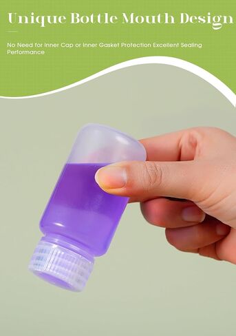 JIBENGAO 12 Pcs 2oz Plastic Sample Bottles, 60ML Plastic Bottles with Caps Wide Mouth Lab Reagent Bottles Small Pill Bottles Sealed Leak-proof Multipurpose for Laboratory, Travel, at Home in Kuwait