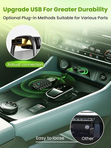 Mini Android Auto & Carplay Wireless Adapter with Fast Stable Connection, Wired to Wireless Android Auto Car Adapter, Compatible with Android 10+ & Cars from 2016 Single in Saudi Arabia