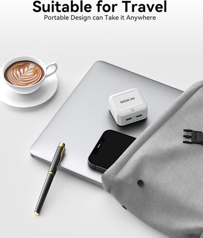 USB C Charger Block 40W, Dual Port Type C Charger Fast Charging Block GaN+ PD Power Adapter with Foldable Plug USB C Wall Charger Cube for iPhone 16/16 Pro/16 Plus/16 Pro Max/15, Samsung in Kuwait
