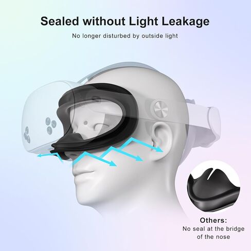 Advanced VR Silicone Face Pad Cover for Meta Quest 3s, Original Headset Accessories VR Face Cushion Pad Mask for Oculus Quest 3 Headset Face Pad (White)- Enhance Comfort and Hygiene in Saudi Arabia