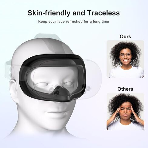 Advanced VR Silicone Face Pad Cover for Meta Quest 3s, Original Headset Accessories VR Face Cushion Pad Mask for Oculus Quest 3 Headset Face Pad (White)- Enhance Comfort and Hygiene in Saudi Arabia