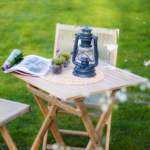 Feuerhand Outdoor Kerosene Fuel Lantern, German Made Weather Resistant Baby Special 276 Galvanized Hurricane Lamp for Camping or Patio, 10 Inches, Unpainted in Saudi Arabia