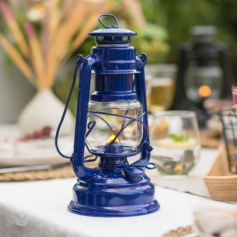 Feuerhand Outdoor Kerosene Fuel Lantern, German Made Weather Resistant Baby Special 276 Galvanized Hurricane Lamp for Camping or Patio, 10 Inches, Unpainted in Saudi Arabia