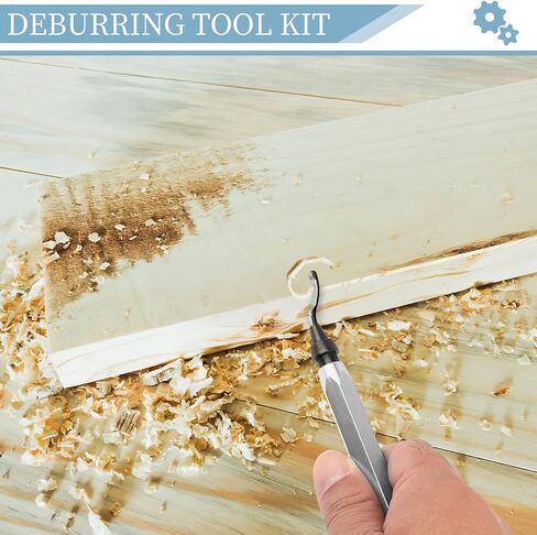 Deburring Tool with 12 High Speed Steel Blades, Deburring Tool 3D Printing, Deburring Tool for Metal, Resin, Copper, Plastic, PVC Pipes, 3D Printed Edges (1 Blue Handle) in Kuwait