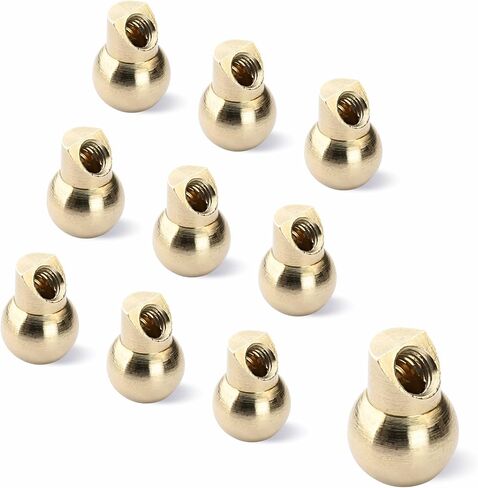 10 PCS 12.7MM M6 Brass Ball Cnc Nozzle, Slanted Hole Coolant Nozzle for Jewelry Lathes Screw Lock, High-Pressure Cutting Oil Cooling Nozzle for Jewelry Carving Milling Machines Machine Tools in Saudi Arabia
