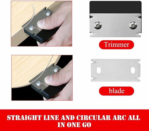 Mini Edge Banding Trimmer Tool for Woodworking Deburring - Veneer Edge Bander for Burrs- Portable Hand Planer Cutter With Reversible Blade for PVC ABS Melamine Wood Veneer Corners in Kuwait