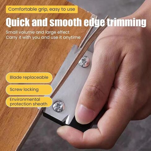 Mini Edge Banding Trimmer Tool for Woodworking Deburring - Veneer Edge Bander for Burrs- Portable Hand Planer Cutter With Reversible Blade for PVC ABS Melamine Wood Veneer Corners in Kuwait