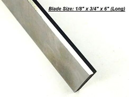 مجموعة MachEl مكونة من شفرتين شبه منحرفتين من الفولاذ عالي السرعة (HSS) مقاس 1/8 بوصة × 3/4 بوصة (عرض) × 6 بوصة (طويلة) لأدوات قطع فواصل المخرطة - صلبة وأرضية ومتينة in Kuwait