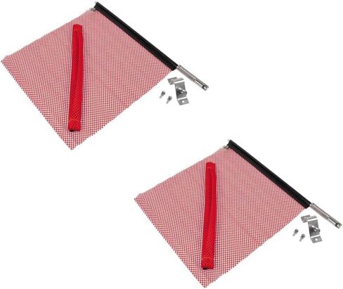 EZ Mount Warning Flag Red 18" x 18" Mesh Safety Flag DOT Compliant | Spring Loaded Quick n Easy Disconnect - 2 Pack in Saudi Arabia