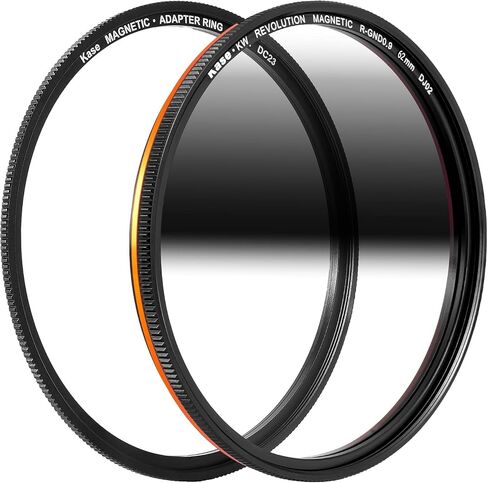 Kase Wolverine Revolution Magnetic 77mm Reverse Grad ND8 3 Stop Shockproof Tempered Optical Glass Sunset Filter & Adapter in Saudi Arabia