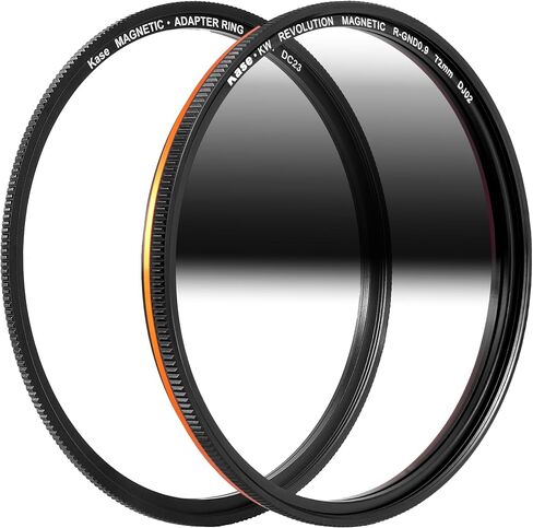 Kase Wolverine Revolution Magnetic 77mm Reverse Grad ND8 3 Stop Shockproof Tempered Optical Glass Sunset Filter & Adapter in Saudi Arabia