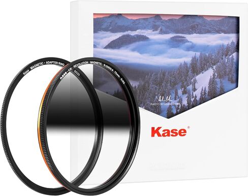 Kase Wolverine Revolution Magnetic 77mm Reverse Grad ND8 3 Stop Shockproof Tempered Optical Glass Sunset Filter & Adapter in Saudi Arabia