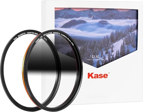 Kase Wolverine Revolution Magnetic 77mm Reverse Grad ND8 3 Stop Shockproof Tempered Optical Glass Sunset Filter & Adapter in Saudi Arabia