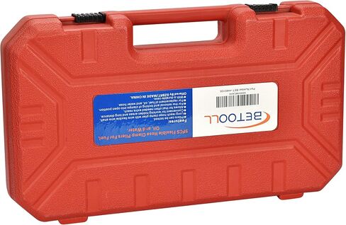 BETOOLL 9pc كماشة خرطوم المشبك، مع سلك مرن طويل الوصول إلى خرطوم المشبك Clic R نوع الفك الدوار وزردية الفرقة المسطحة، أداة مشبك خرطوم لسخان المبرد المبرد / خرطوم المياه (أحمر) in Kuwait