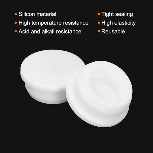 MECCANIXITY High Temp Silicone Plug Mount Dia 48.5mm/1.91 Inch t Shaped Rubber Stopper Hole Plugs for Powder Coating Plating Waterproof Sealing Plugs White Pack of 4 in Kuwait