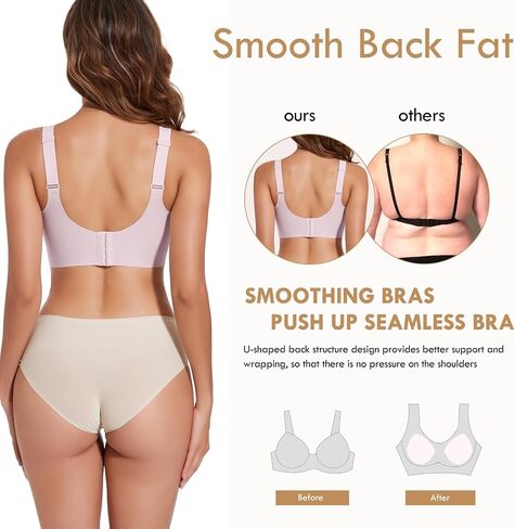 JOYSHAPER Seamless Bra Without Underwire Padded Bras for Women Bralettes with Support Bras Smoothing Bras in Kuwait