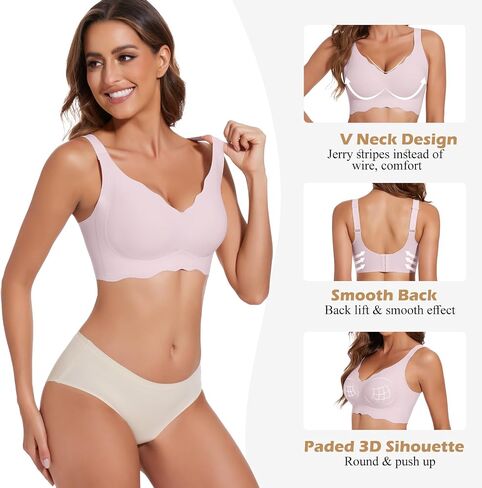 JOYSHAPER Seamless Bra Without Underwire Padded Bras for Women Bralettes with Support Bras Smoothing Bras in Kuwait