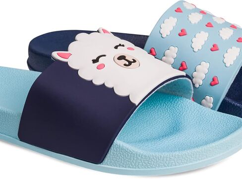 Slides for Women, Men & Kids Pool Sandals Funny Designs Books Coffee Party Pizza Fox Bear Llama Clouds Footwear Gift, Color: XL Wiener Dog, 9 US in Saudi Arabia