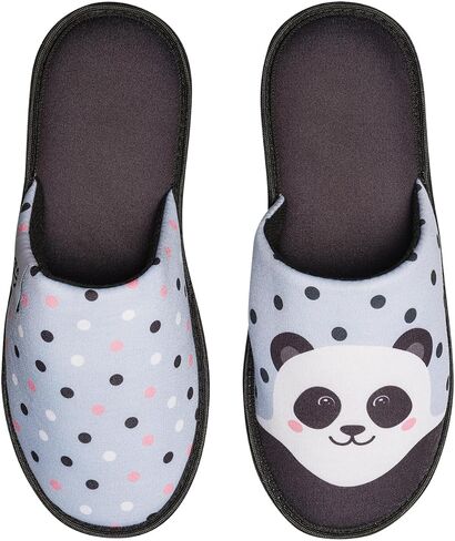 Slippers for Women, Men & Kids Memory Foam Funny Designs Unicorn Music Rainbow Comics Games Gift, Color: Chamomile, 6-7 in. in Saudi Arabia
