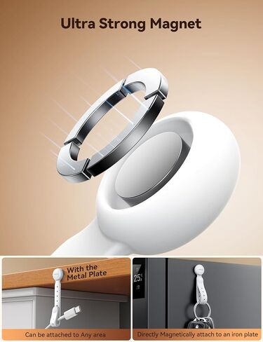 12PCS Silicone Magnetic Cable Ties with Magnet for Bundling & Organizing,JOYROOM Elastic Reusable Cord Ties Adjustable bundled Size with11 Buckle hole,Cable Organizer Management for Home,Office(Black) in Kuwait