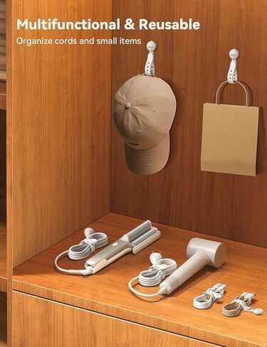 12PCS Silicone Magnetic Cable Ties with Magnet for Bundling & Organizing,JOYROOM Elastic Reusable Cord Ties Adjustable bundled Size with11 Buckle hole,Cable Organizer Management for Home,Office(Black) in Kuwait