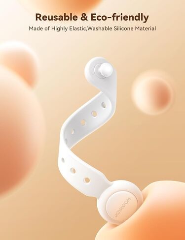 12PCS Silicone Magnetic Cable Ties with Magnet for Bundling & Organizing,JOYROOM Elastic Reusable Cord Ties Adjustable bundled Size with11 Buckle hole,Cable Organizer Management for Home,Office(Black) in Kuwait