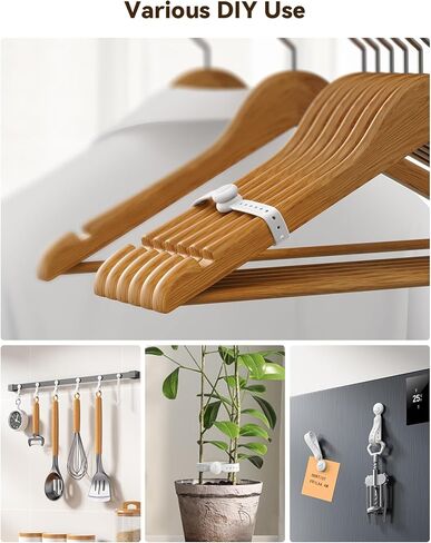 12PCS Silicone Magnetic Cable Ties with Magnet for Bundling & Organizing,JOYROOM Elastic Reusable Cord Ties Adjustable bundled Size with11 Buckle hole,Cable Organizer Management for Home,Office(Black) in Kuwait