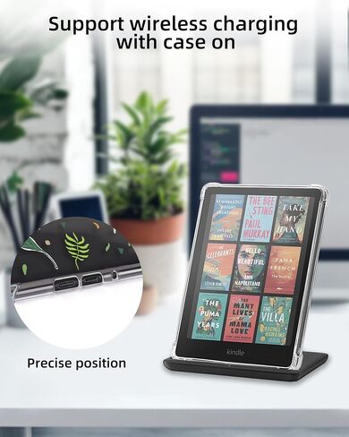 WALNEW Clear Case for Kindle Paperwhite 12th Gen (2024 Release) and Kindle Colorsoft Signature Edition, Ultra Slim Soft TPU Transparent Cover for 7 Inch All-New Kindle Paperwhite in Saudi Arabia