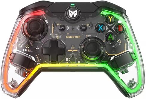 PC Gaming Controller,BIGBIG WON Nintendo Switch pro Controller for tears of the kingdom Game,6-Axis Gyro,one key Wake-up,Turbo,Dual Shock,Custom Buttons,RGB Light for PC Windows10&11/Switch OLED/Lite in Kuwait