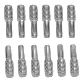 304 Stainless Steel Double Ended Screws Conversion Bolt Step Bolt Reducing Screw M6 to M8 Conversion Screw Thread Reducer Adapter 12PCS