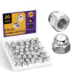 M6-1.0mm Acorn Cap Nuts, 40Pcs Metric Hex Acorn Nuts Stainless Steel 18-8 (304) Caps for Indoor Outdoor Bolt Thread Dia Dome Head Hex Kit