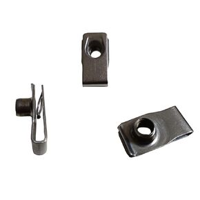 M8 Long Stainless Steel U -Style Clip-On Nut,U-Type Fasteners (Pack of 20)